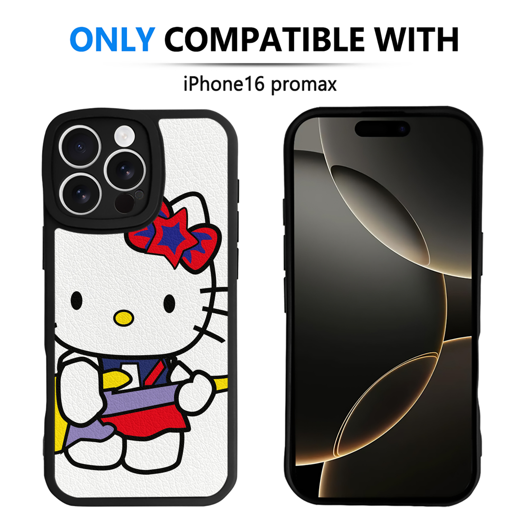 （画像用） Hello Kitty ハローキティ 【iPhone 16シリーズ対応】シリコンスマホケース（レザー調） 材質：シリコン